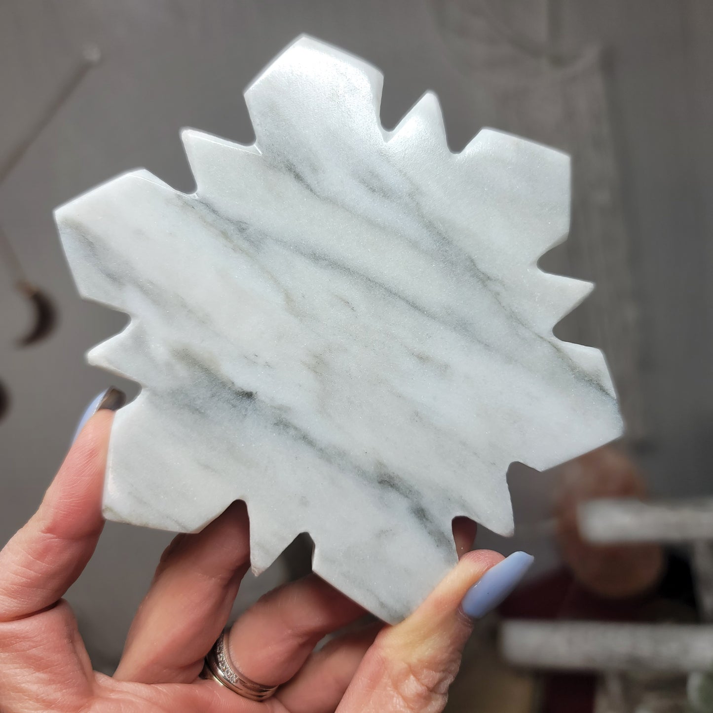 Marble Snowflake Coaster Set of 4 - Mexico | 001