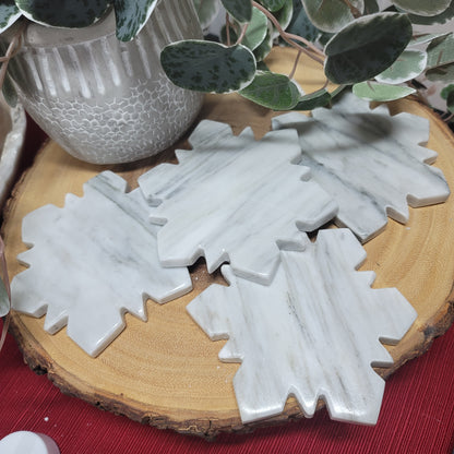 Marble Snowflake Coaster Set of 4 - Mexico | 001