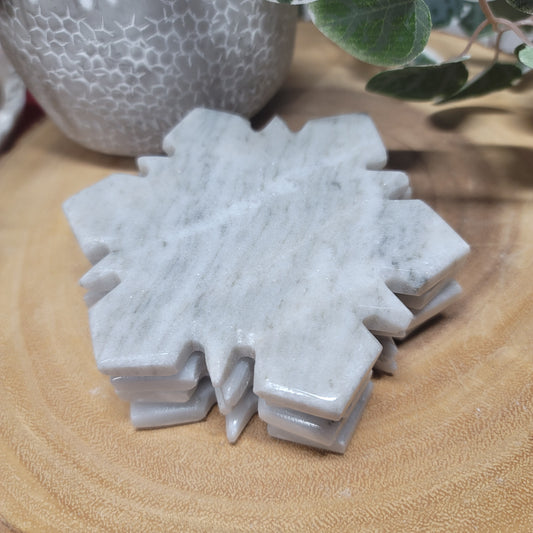 Marble Snowflake Coaster Set of 4 - Mexico | 003