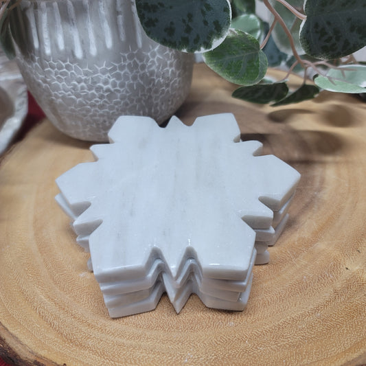 Marble Snowflake Coaster Set of 4 - Mexico | 004