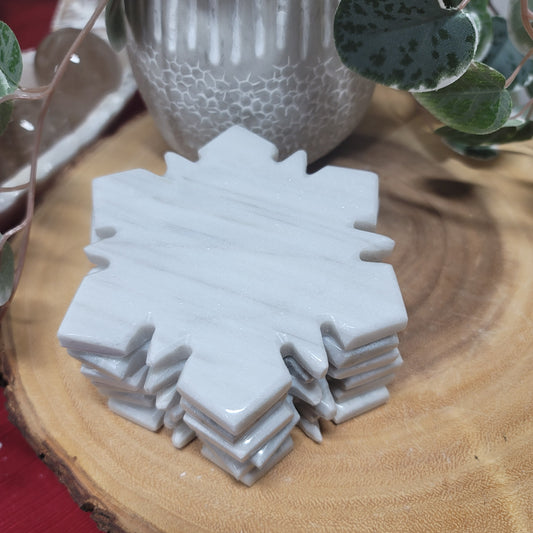 Marble Snowflake Coaster Set of 6 - Mexico