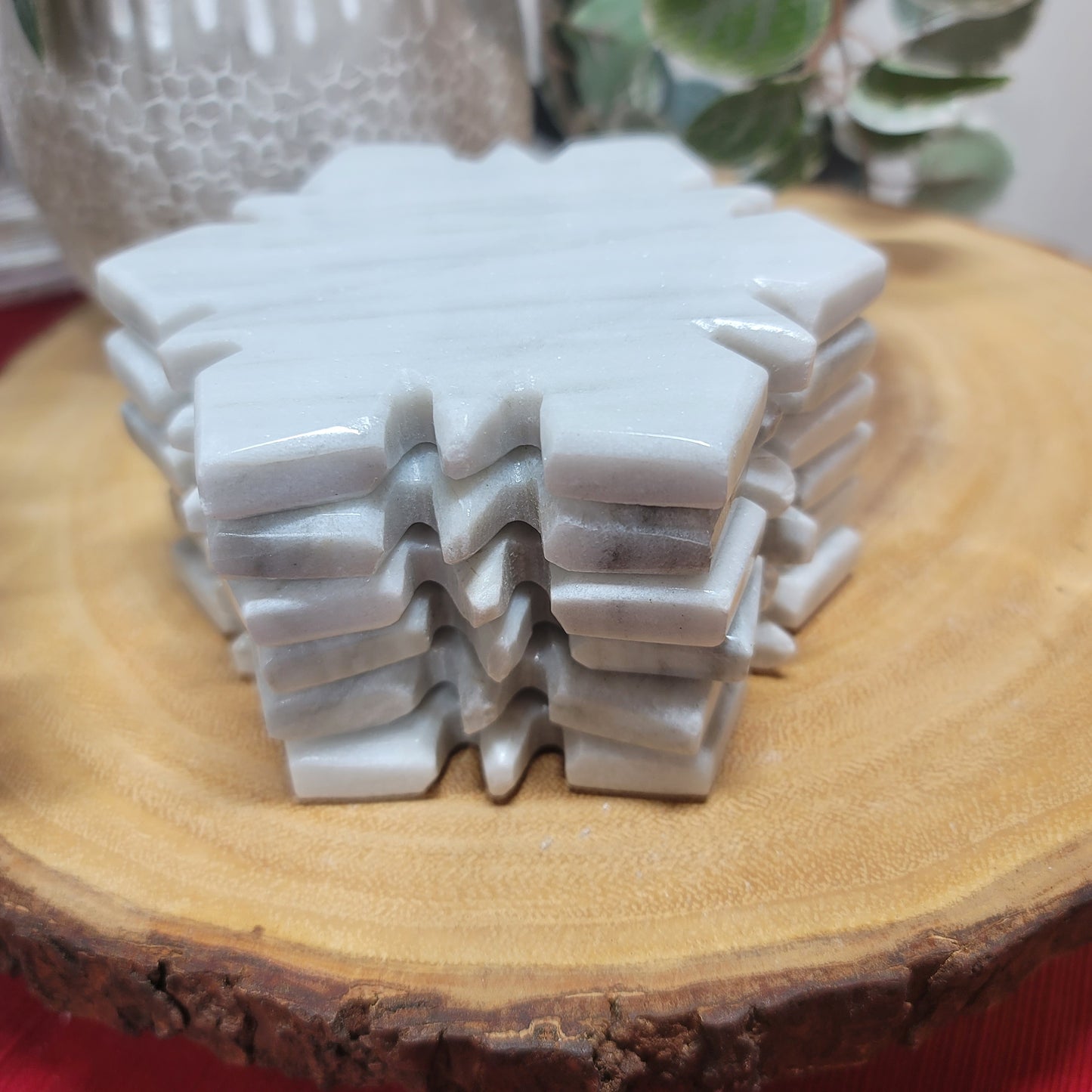 Marble Snowflake Coaster Set of 6 - Mexico