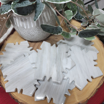 Marble Snowflake Coaster Set of 6 - Mexico