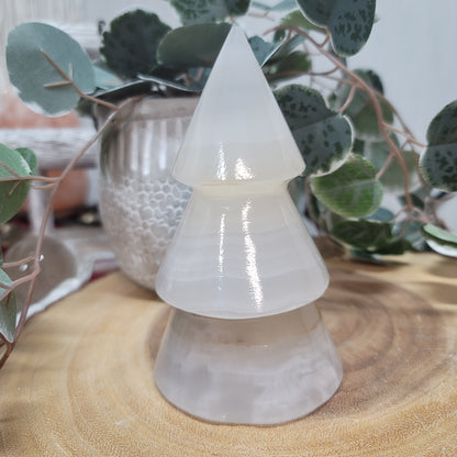 Mexican Onyx Tree Lamp with USB LED Wooden Base | 003