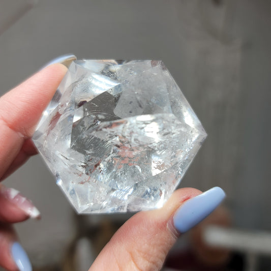 Clear Quartz Diamond Carving - Brazil | 002