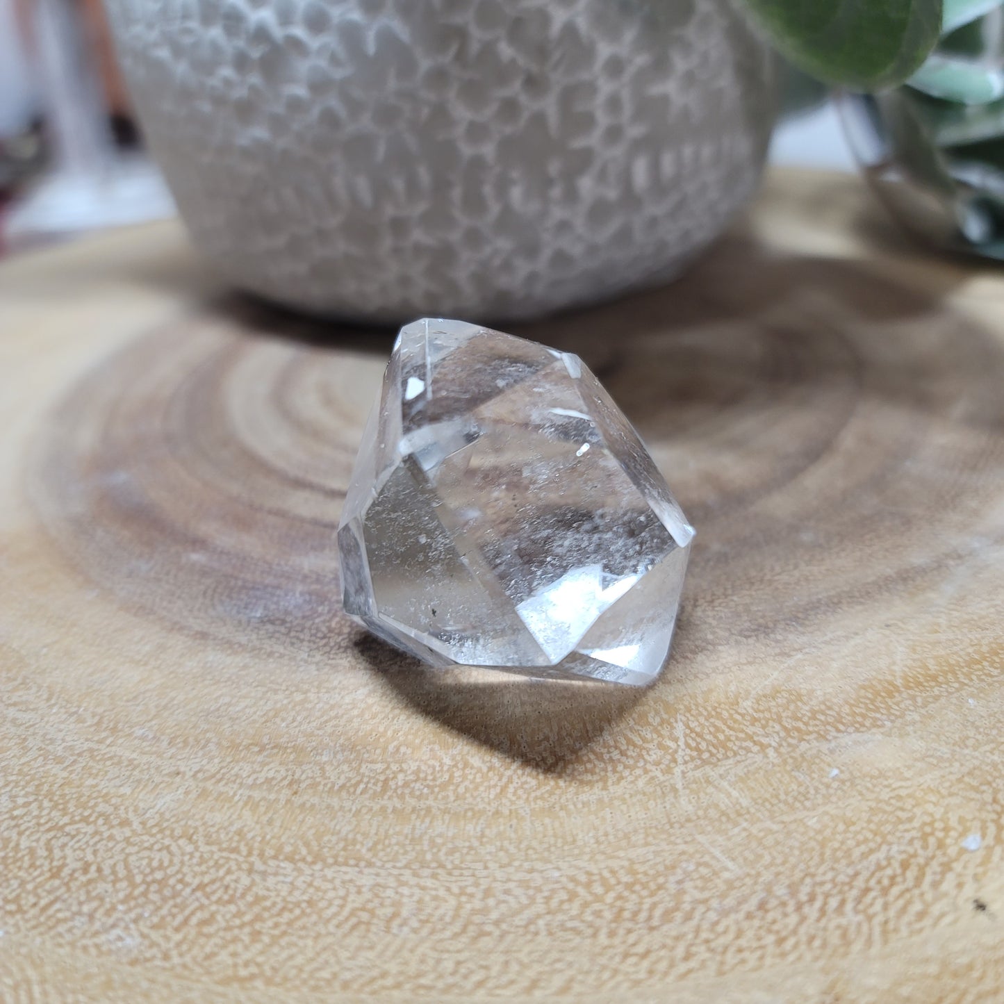Clear Quartz Diamond Carving - Brazil | 003