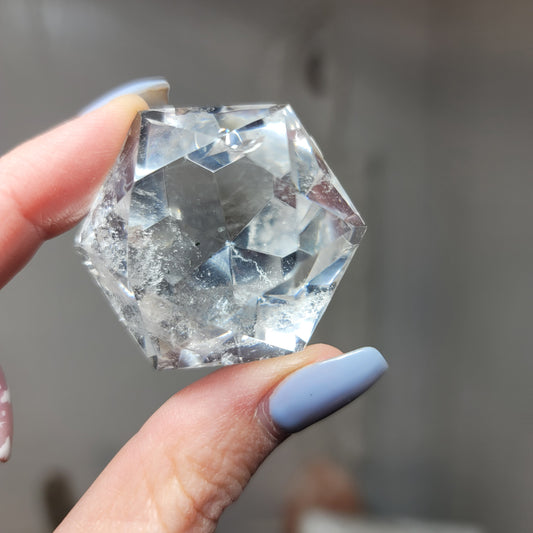 Clear Quartz Diamond Carving - Brazil | 003