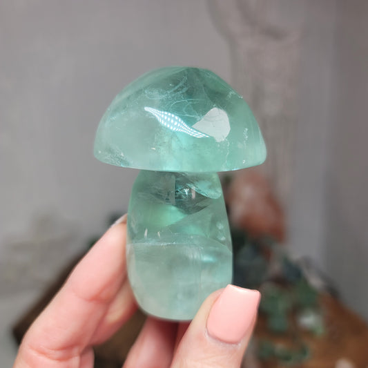 Green Fluorite Mushroom – Clarity & Growth