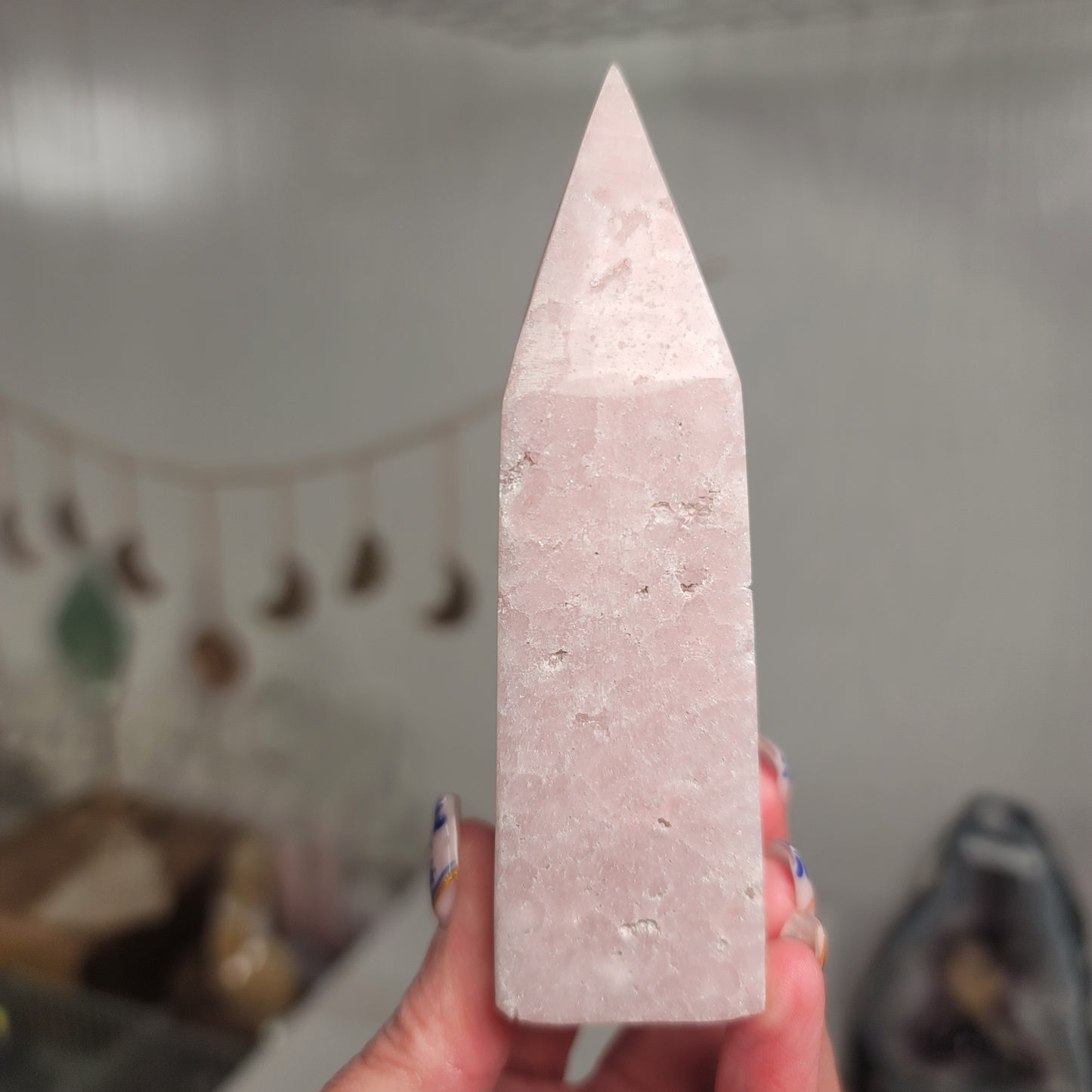 Pink Amethyst Tower | 4" Crystal Obelisk for Love & Emotional Healing