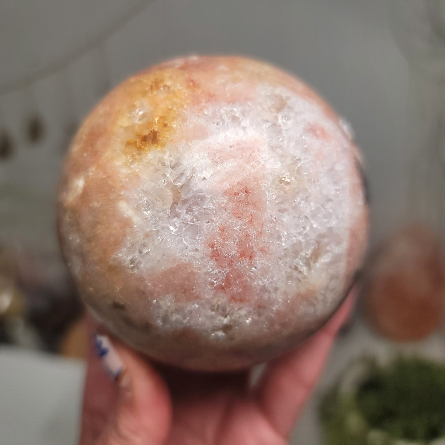 Large Pink Amethyst Sphere | Heart-Healing Crystal, Brazil