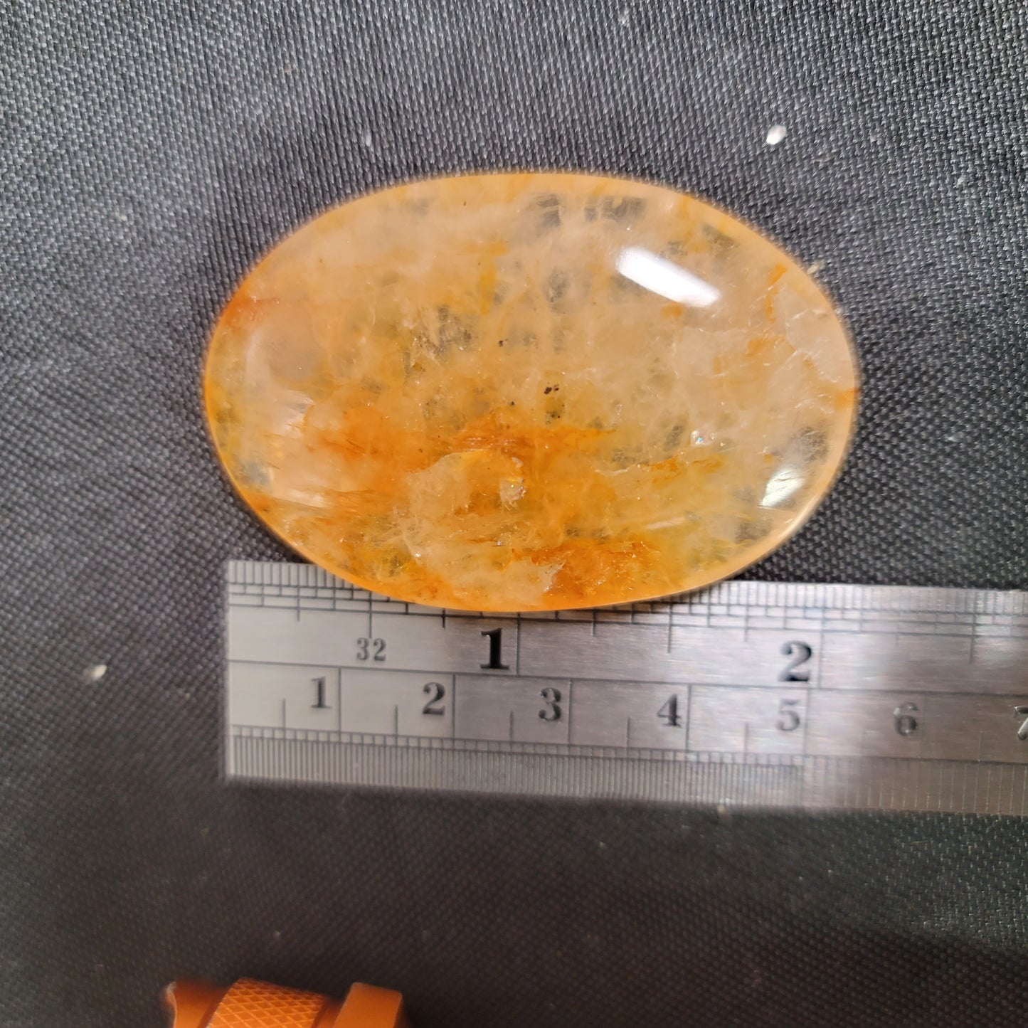 Golden Healer Quartz Palmstone | Healing • Alignment • Spiritual Expansion | 01