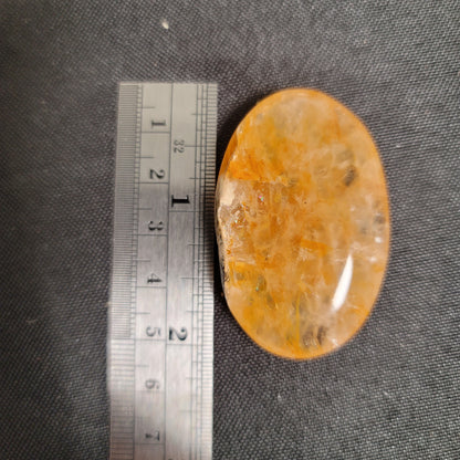 Golden Healer Quartz Palmstone | Healing • Alignment • Spiritual Expansion | 02