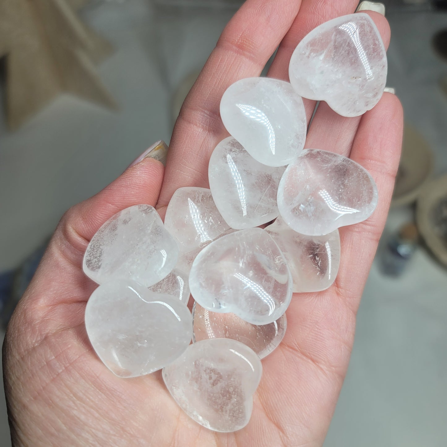 Clear Quartz Mini Heart | Healing, Clarity, Alignment
