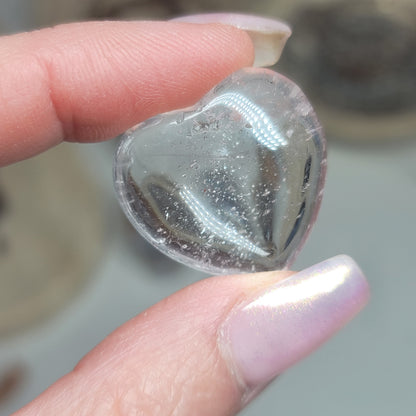 Clear Quartz Mini Heart | Healing, Clarity, Alignment