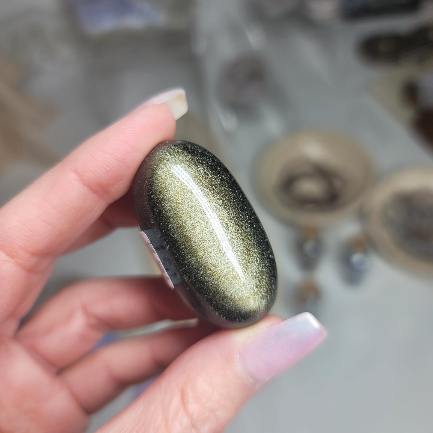 Gold Sheen Obsidian Shiva, Mexico – Protection • Truth • Personal Power |001