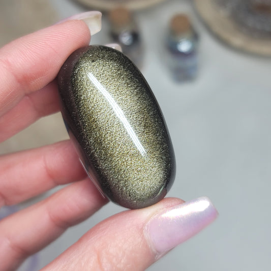 Gold Sheen Obsidian Shiva, Mexico – Protection • Truth • Personal Power |002