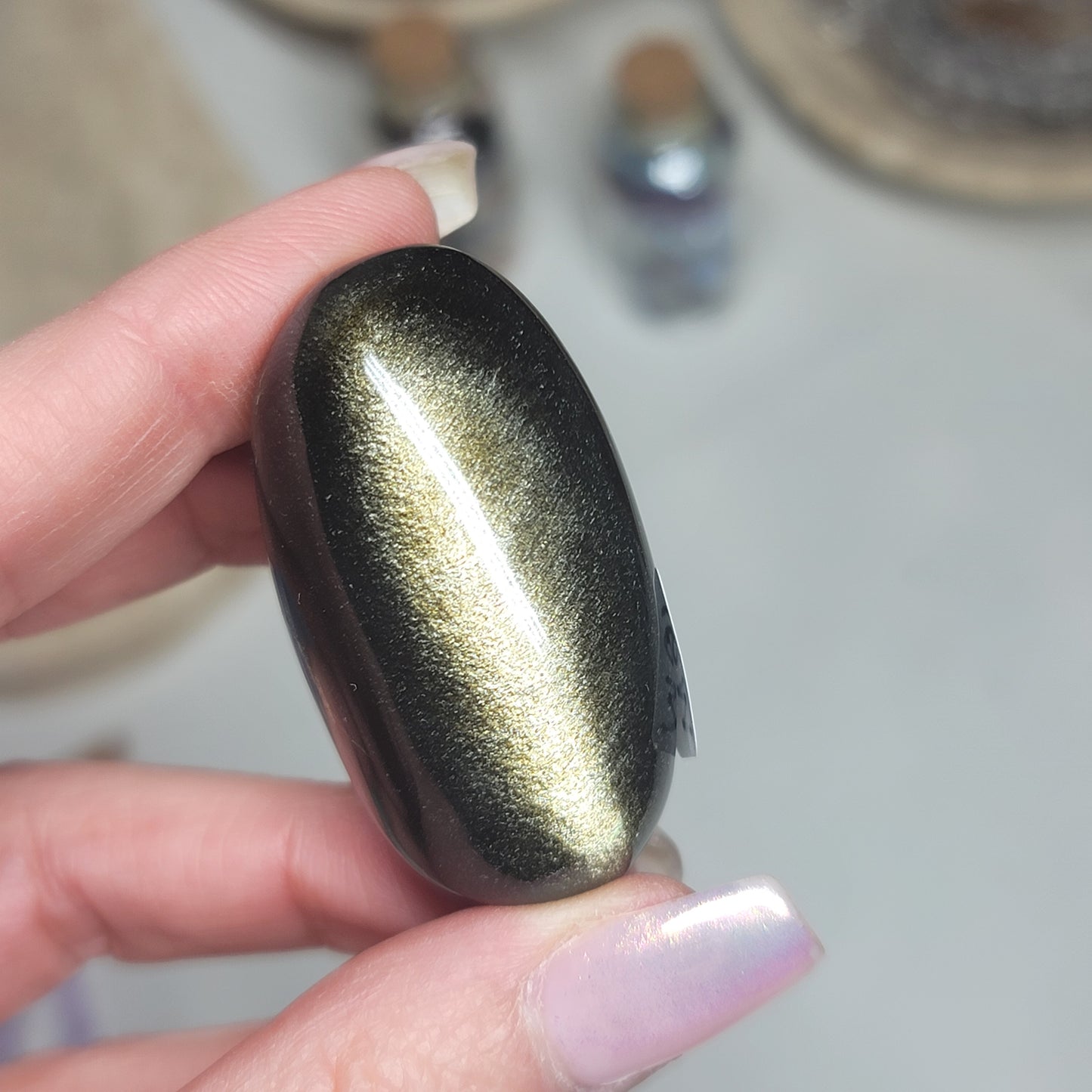 Gold Sheen Obsidian Shiva, Mexico – Protection • Truth • Personal Power |002