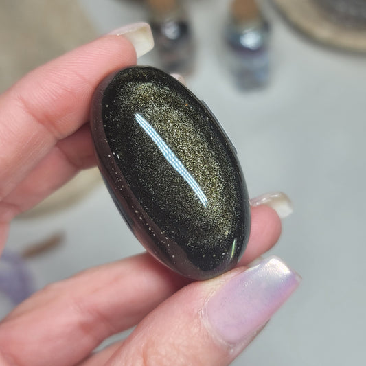 Gold Sheen Obsidian Shiva, Mexico – Protection • Truth • Personal Power |003