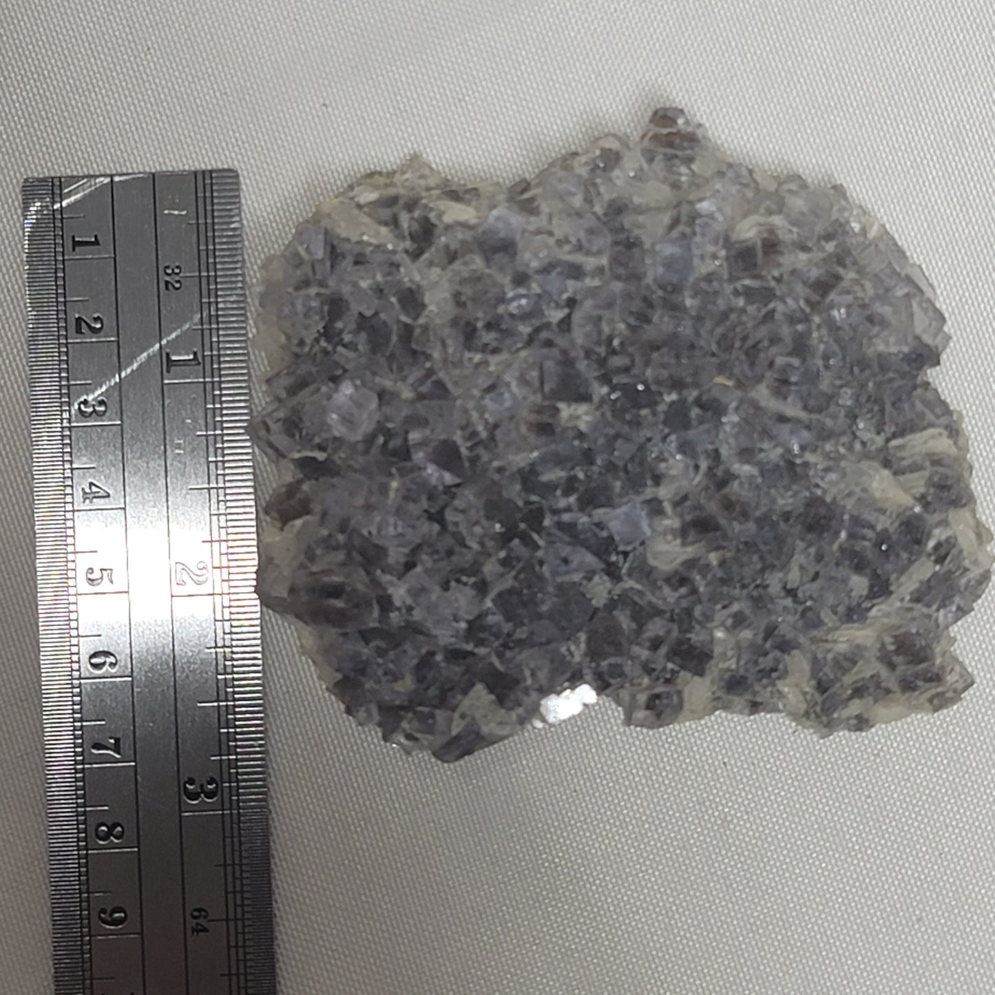 Blue-Gray Fluorite with Barite from Emilio Mine, Asturias, Spain | Collector Mineral Specimen
