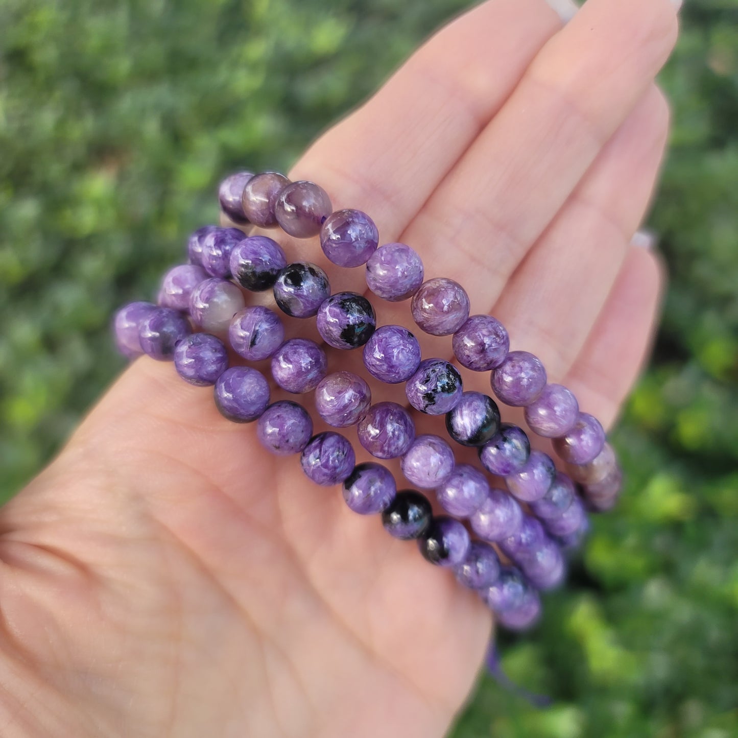 Charoite Bracelet - 6mm | Transformation, Courage, Growth