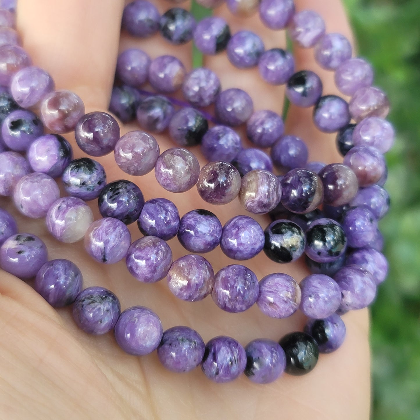 Charoite Bracelet - 6mm | Transformation, Courage, Growth