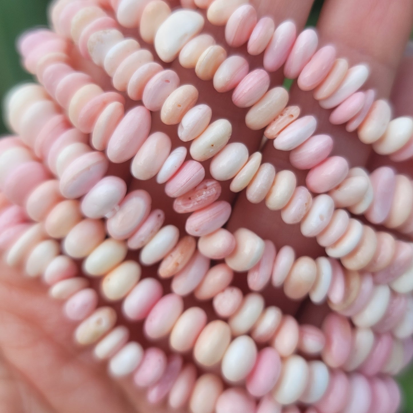 Pink Conch Shell Beaded Bracelet | Soothing, Self-Love, Compassion