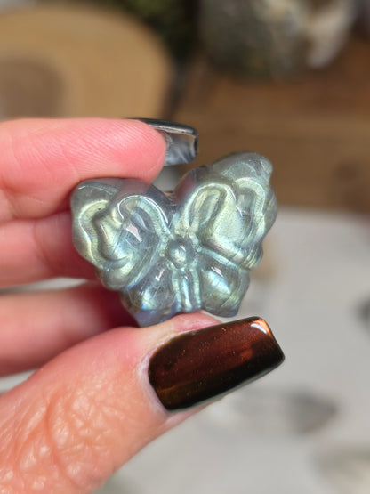 Labradorite Butterfly Carving | Intuitive Pick