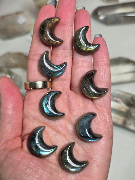 Mini Labradorite Moons | Intuitive Pick