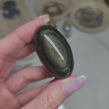 Gold Sheen Obsidian Shiva, Mexico – Protection • Truth • Personal Power |003