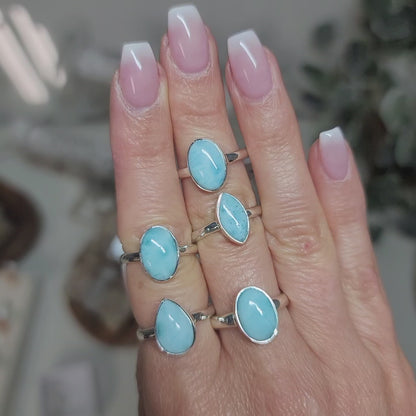 Larimar Ring | Sizes 6, 7, 8