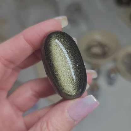 Gold Sheen Obsidian Shiva, Mexico – Protection • Truth • Personal Power |001