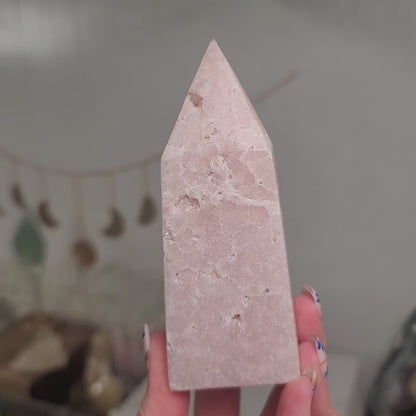 Pink Amethyst Tower | 4" Crystal Obelisk for Love & Emotional Healing