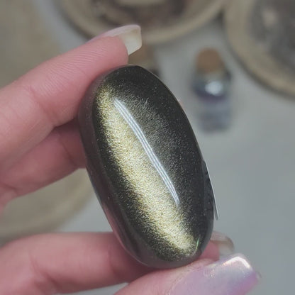 Gold Sheen Obsidian Shiva, Mexico – Protection • Truth • Personal Power |002