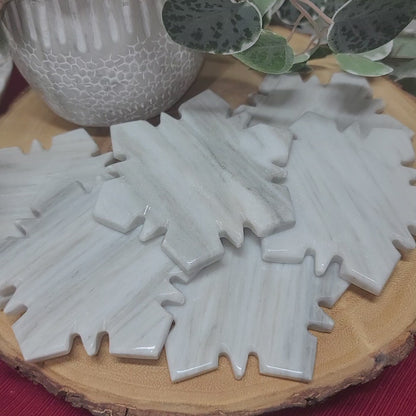 Marble Snowflake Coaster Set of 6 - Mexico