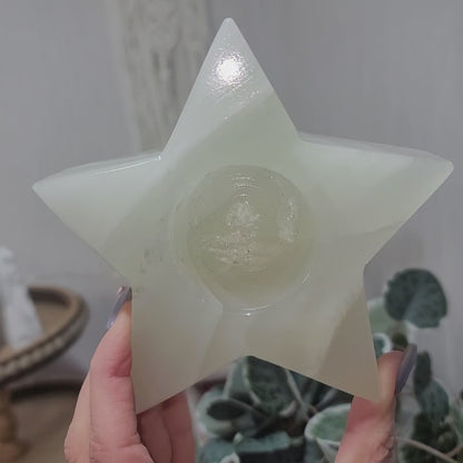 Star Onyx Candle Holder / Sphere Holder | 001