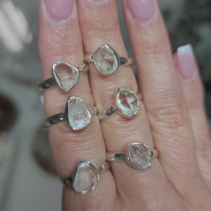 Herkimer Diamond Ring | Sizes 6, 7, 8