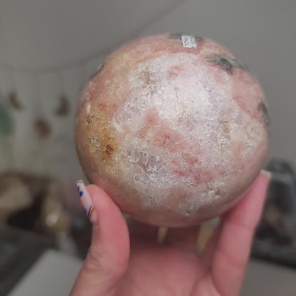 Large Pink Amethyst Sphere | Heart-Healing Crystal, Brazil