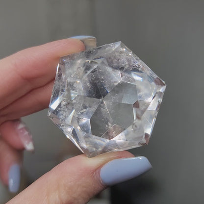 Clear Quartz Diamond Carving - Brazil | 003