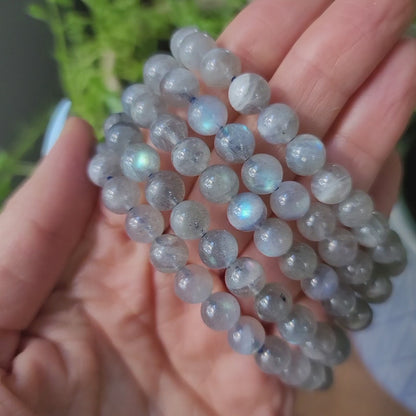 Labradorite Bracelet - 8mm Beads