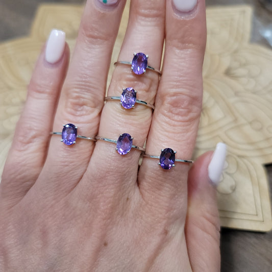 Amethyst Ring || .925 Sterling Silver - various sizes